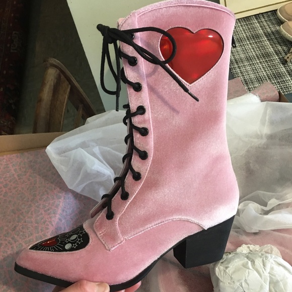 Strange Cvlt Velvet Boots - Picture 5 of 6